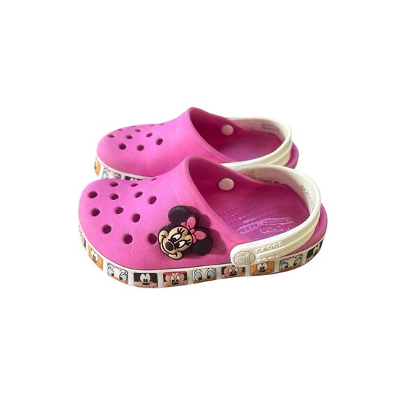 Crocs Toddler Girls Fun Lab Disney Minnie Mouse Band Clogs Size C9 - Picture 6 of 9